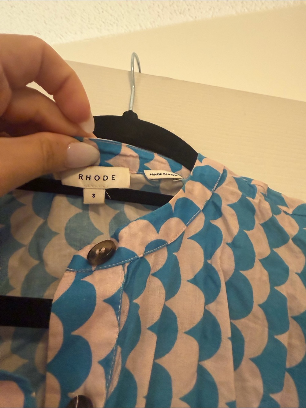 Rhode Emma Dress Small Blue Pink - Picture 4 of 6